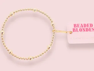 BB Olive Gold Beaded Bracelet