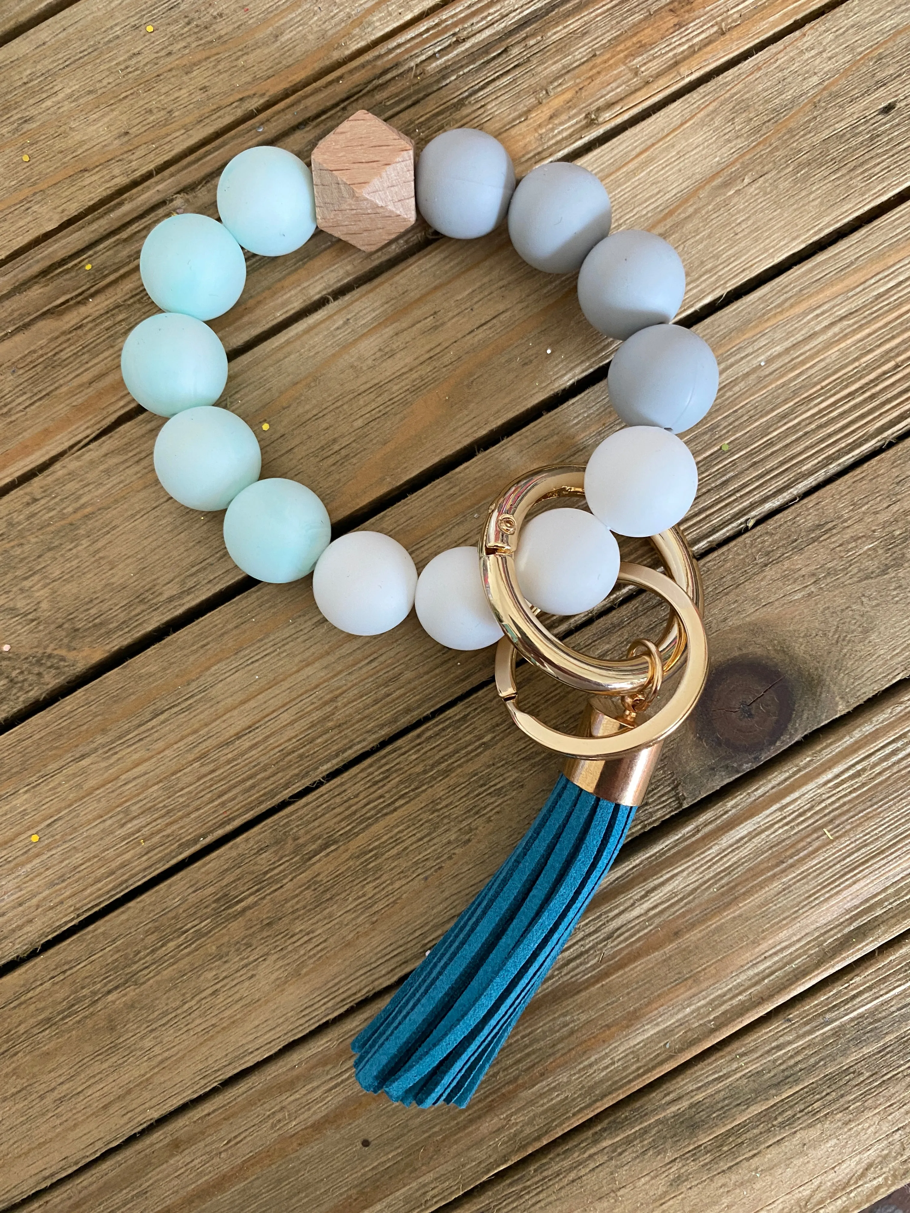 Beaded Bangle Keychain