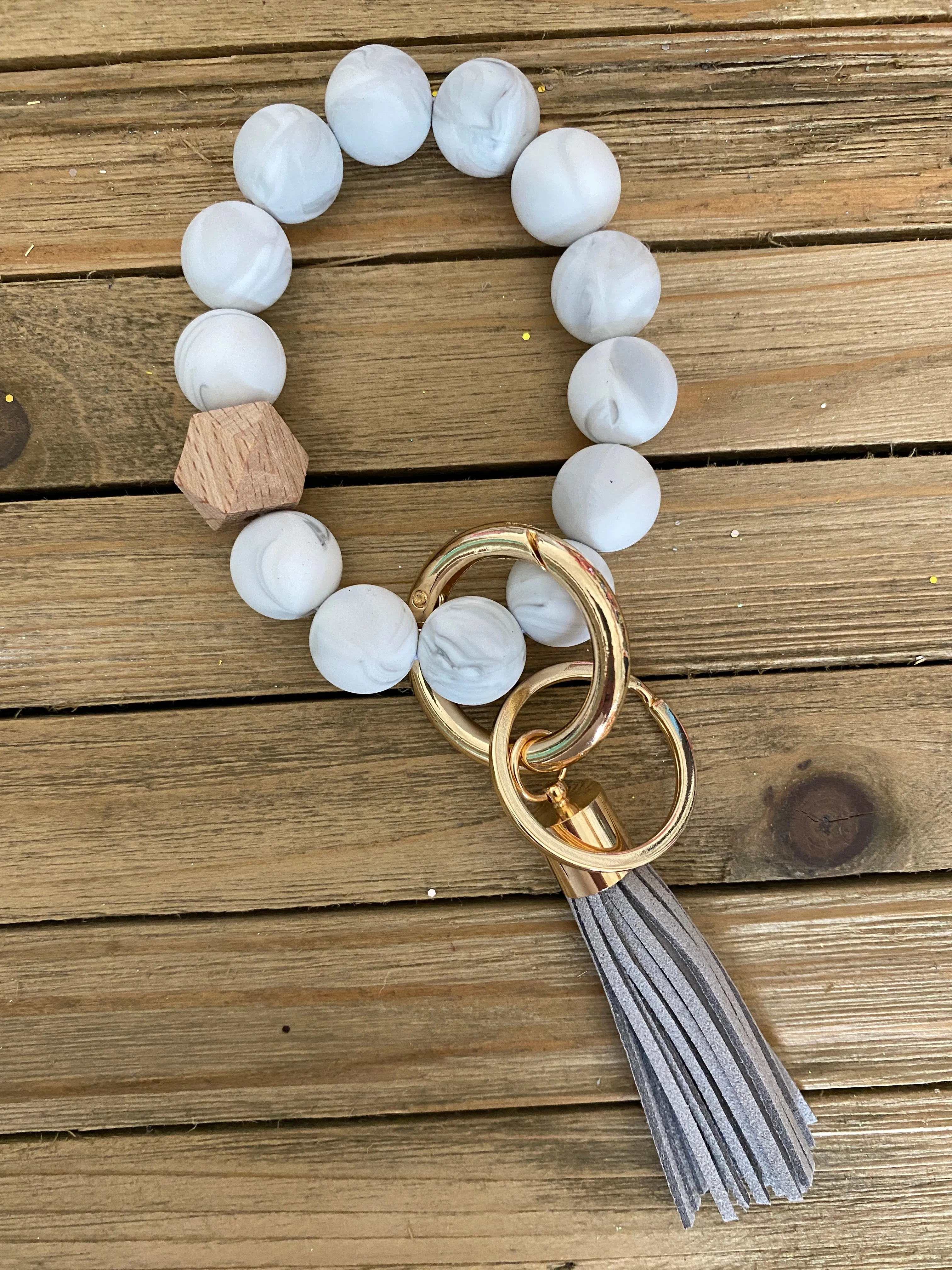 Beaded Bangle Keychain