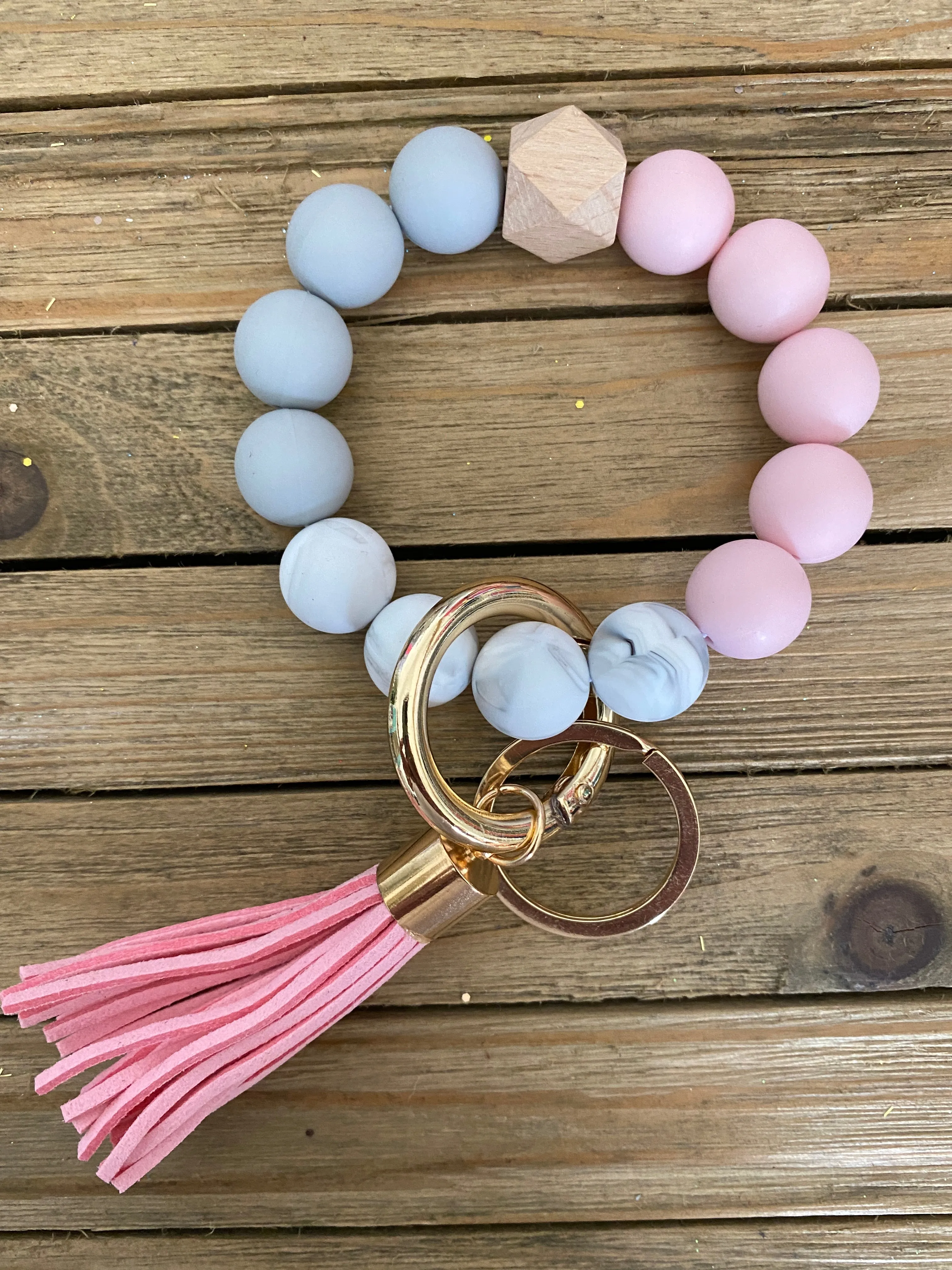 Beaded Bangle Keychain
