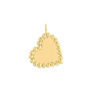 Beaded Heart Charm