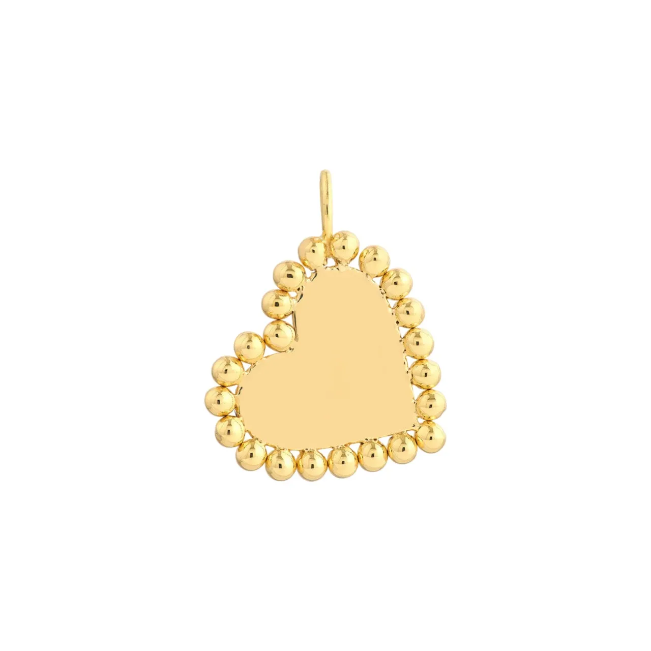 Beaded Heart Charm