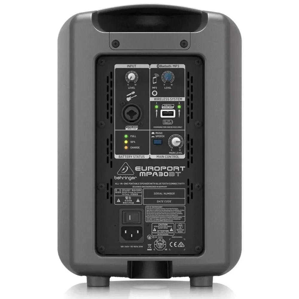 Behringer MPA30BT Portable PA System w/ Bluetooth