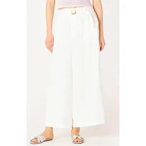 BELTED WIDE LEG TROUSER