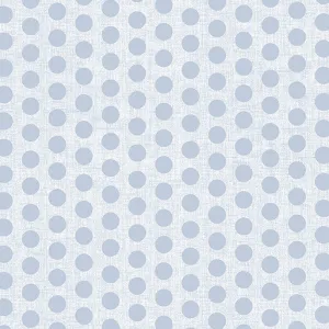 Benartex 100% Cotton Linen Dot Blue By The 1/2 Yard 108" Backing