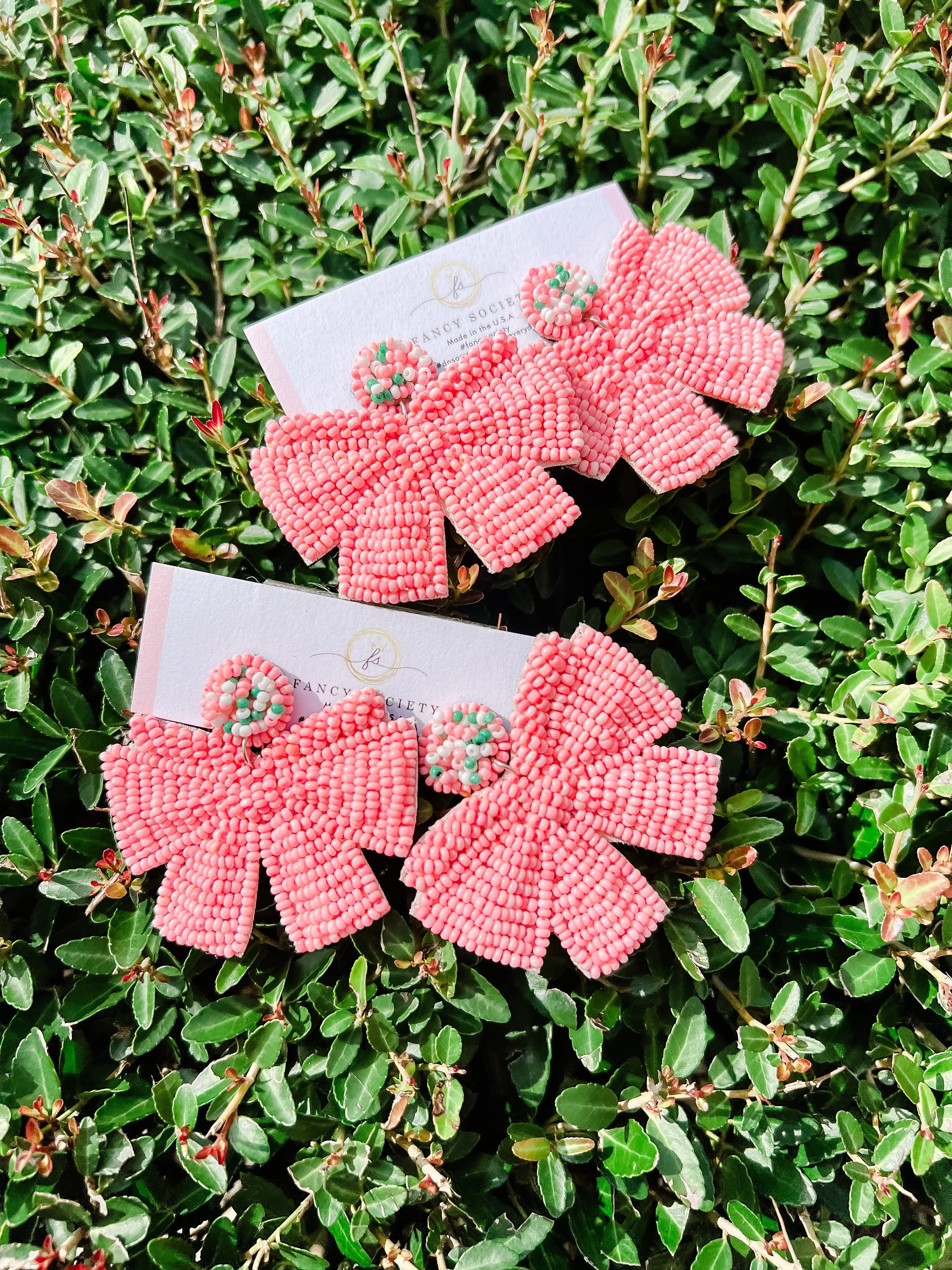 Betty Pink Bow Earrings