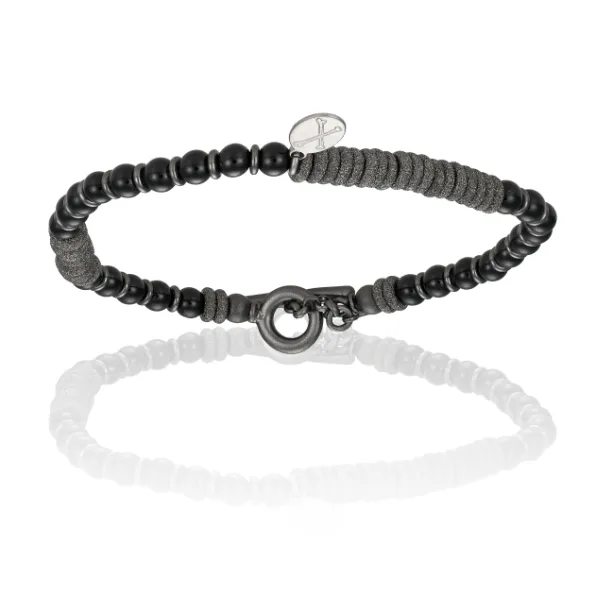 Black Agata with Black PVD Gift Idea for him