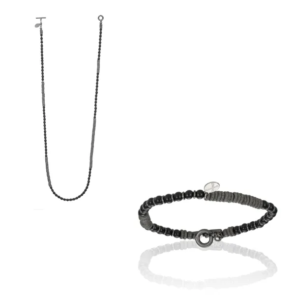 Black Agata with Black PVD Gift Idea for him