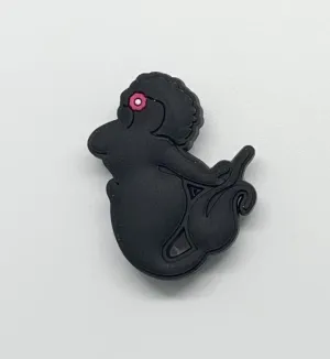 Black Mermaid Croc Button
