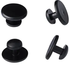 Black Plastic Shirt Studs