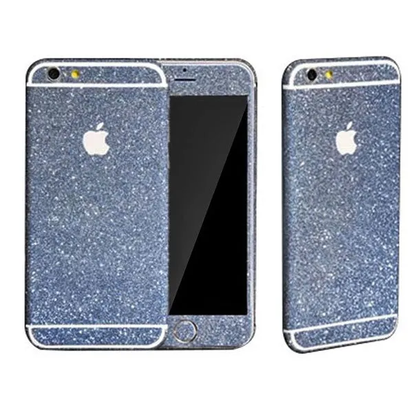 Blue glitzy glitter decal for Iphone & Samsung