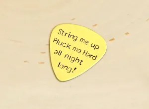 Brass fun guitar pick