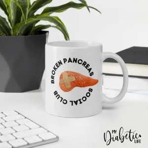 Broken Pancreas Social Club - Diabetes Awareness Coffee Mug