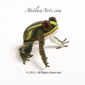Brown, Black & Green Frog Striped 01 [Frogs]