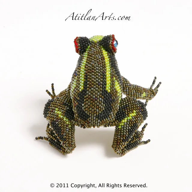 Brown, Black & Green Frog Striped 01 [Frogs]