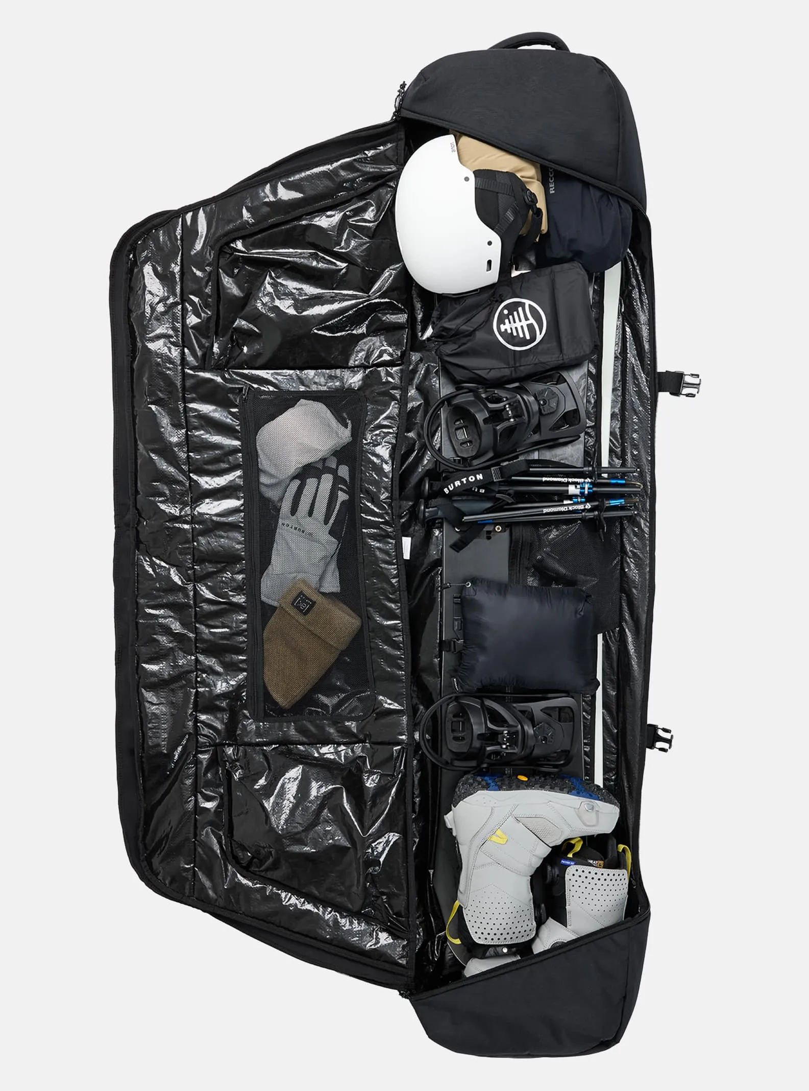 BURTON Wheelie Flight Attendant snowboard bag - True Black