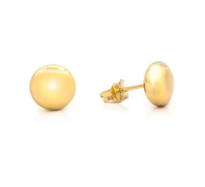 Button 9mm Flat Earring