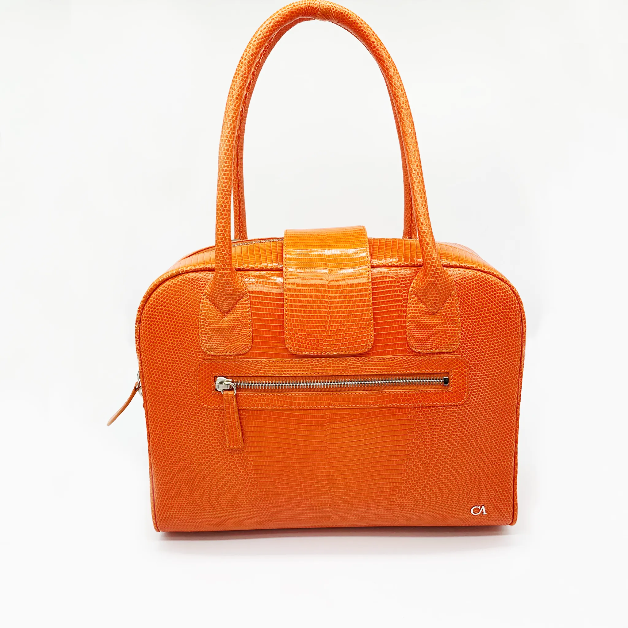 CA Stacie Custom Mandarin Lizard Handbag
