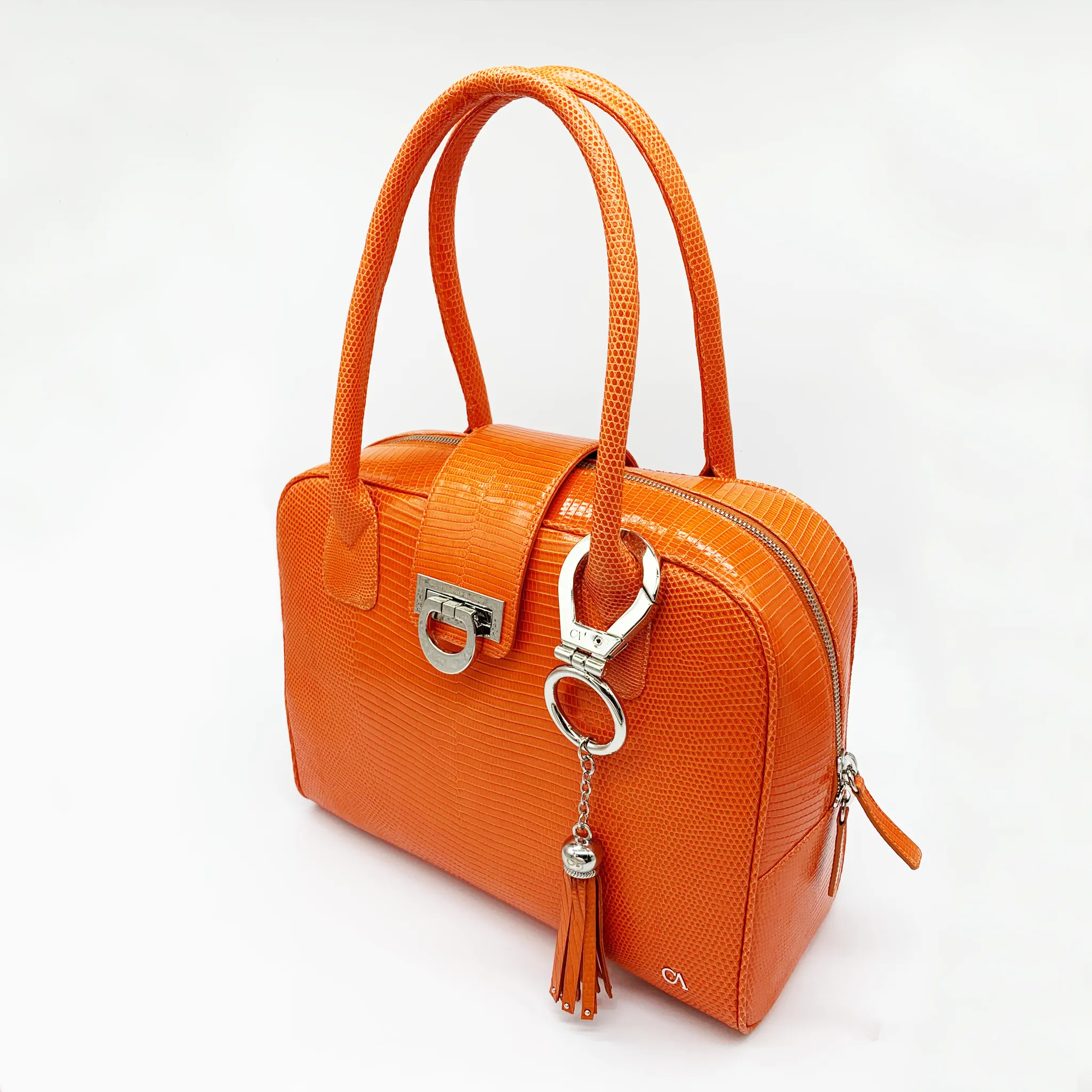CA Stacie Custom Mandarin Lizard Handbag