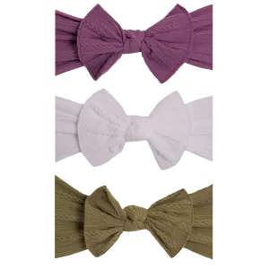 Cable Knit Bows