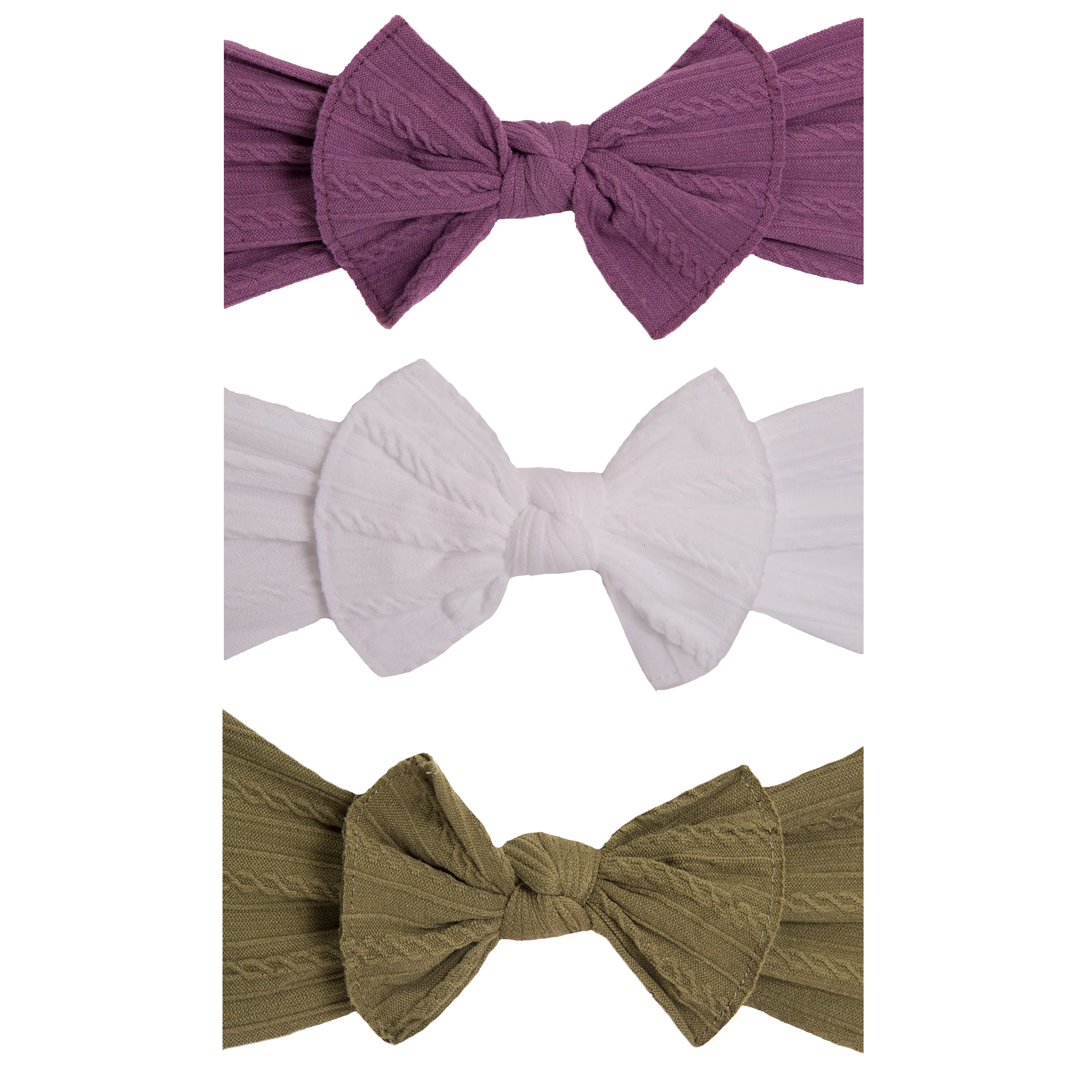 Cable Knit Bows