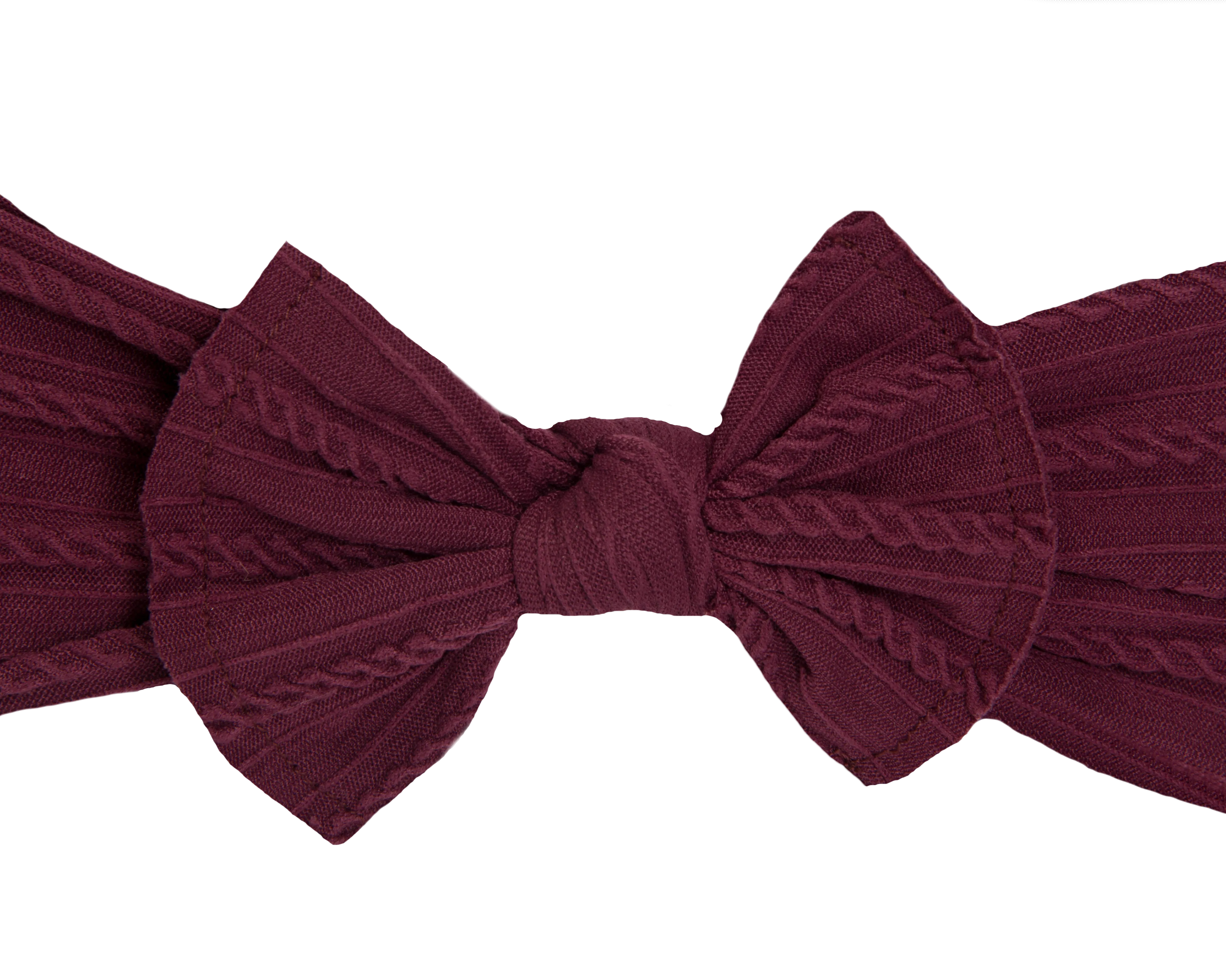 Cable Knit Bows