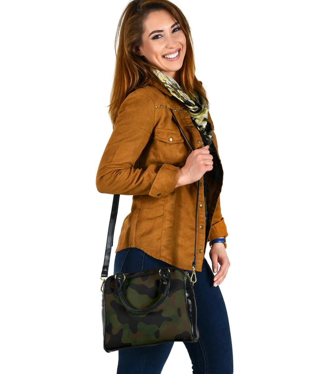 Camo Purse Handbag Green, Brown and Black Camouflage