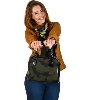 Camo Purse Handbag Green, Brown and Black Camouflage