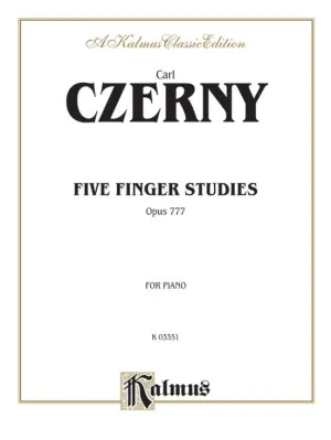Carl Czerny Five Finger Studies, Opus 777
