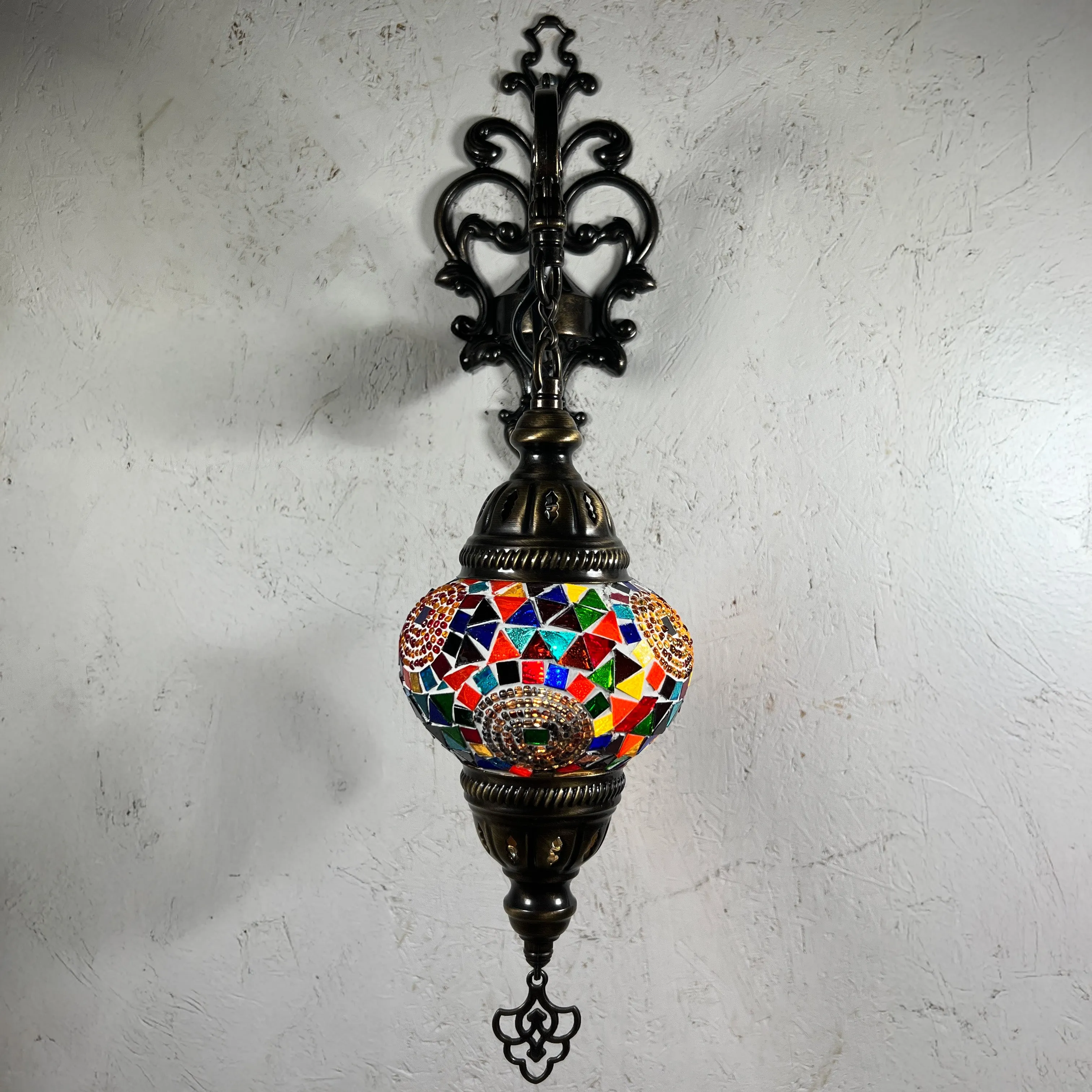 Cassandra Handcrafted Medium Mosaic Sconce Lamp