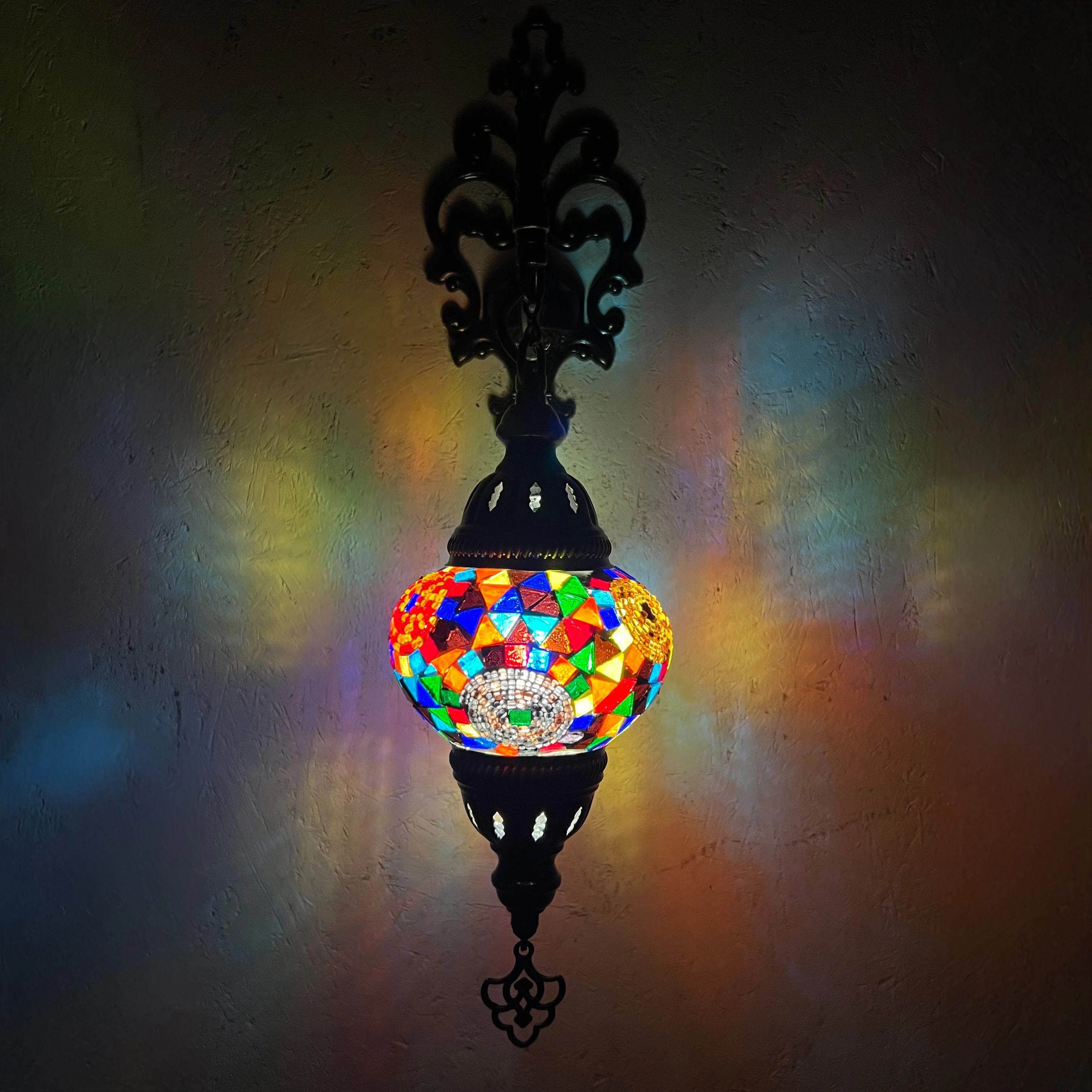 Cassandra Handcrafted Medium Mosaic Sconce Lamp