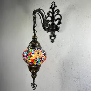 Cassandra Handcrafted Medium Mosaic Sconce Lamp