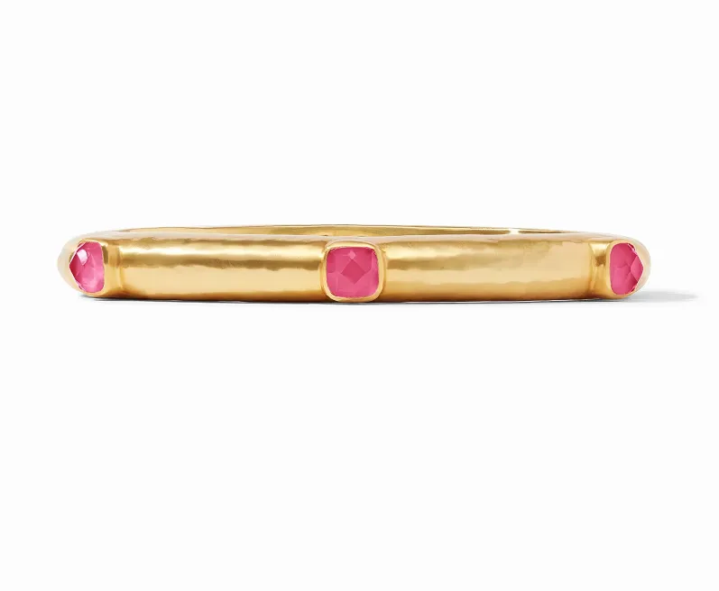Catalina Hinge Bangle Iridescent Raspberry