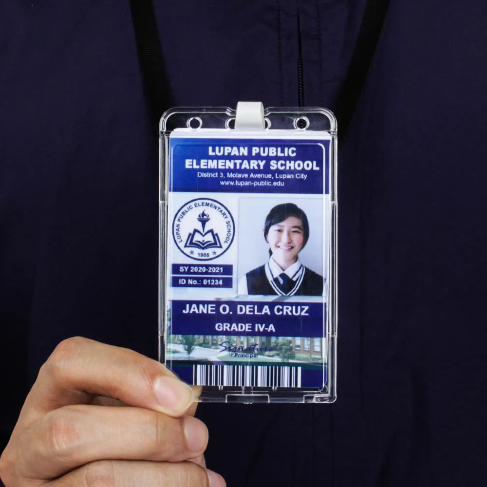 CCS ID CARD HOLDER PREMIUM, CRYSTAL DOUBLE, PORTRAIT