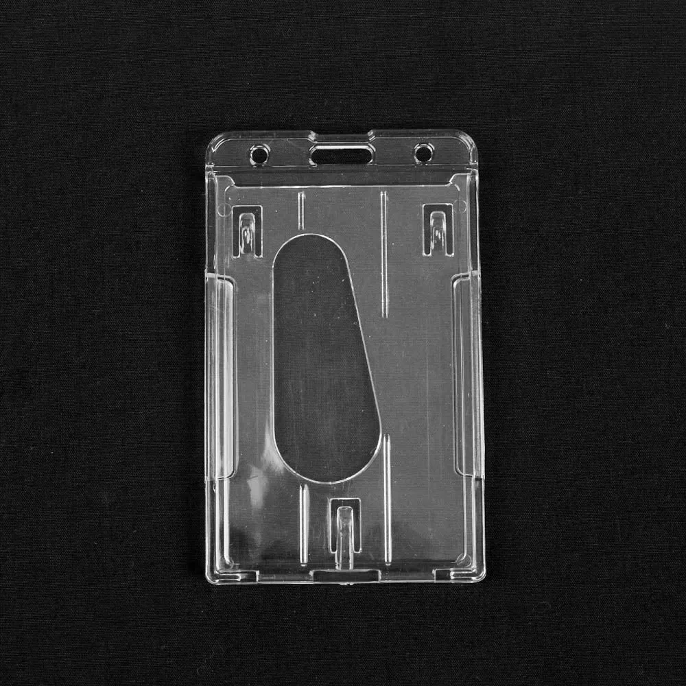 CCS ID CARD HOLDER PREMIUM, CRYSTAL DOUBLE, PORTRAIT