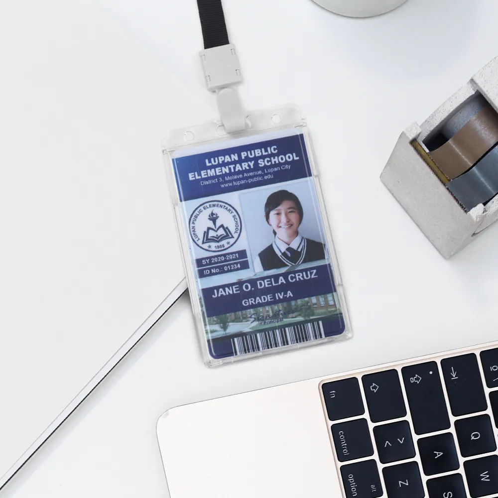CCS ID CARD HOLDER PREMIUM, CRYSTAL DOUBLE, PORTRAIT