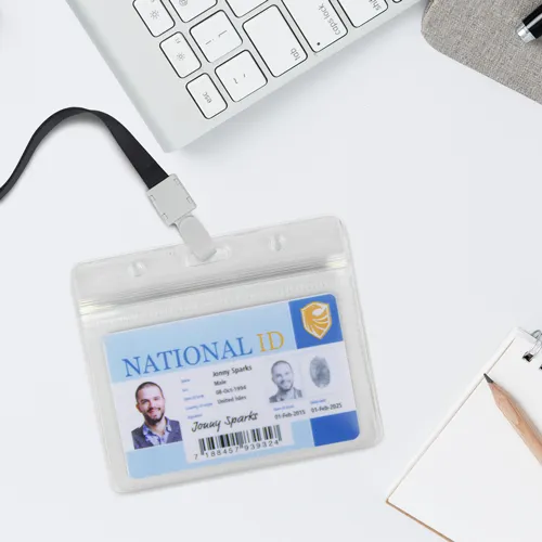 CCS ID CARD HOLDER, SOFT, LANDSCAPE - ANTI-PRINT TRANSFER