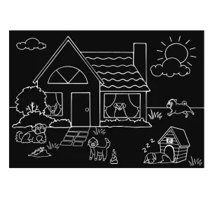 Chalkboard Placemat- Dog House