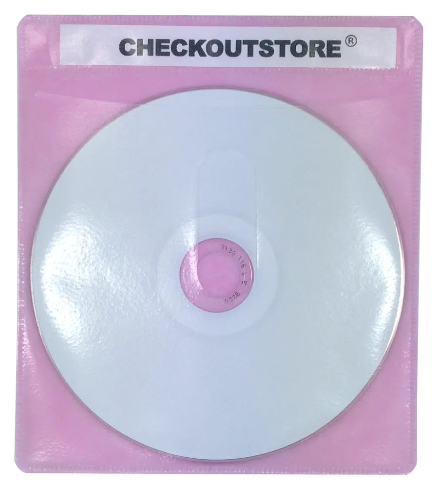 CheckOutStore Premium CD Double-sided Storage Plastic Sleeve