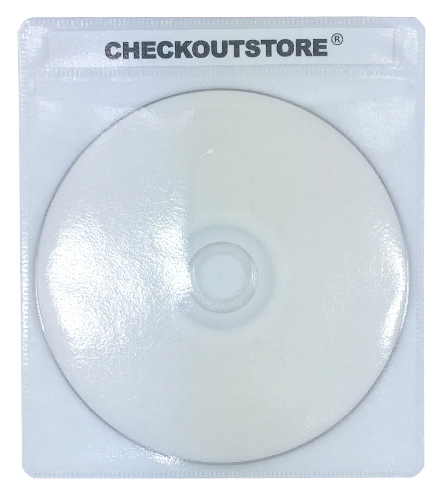 CheckOutStore Premium CD Double-sided Storage Plastic Sleeve