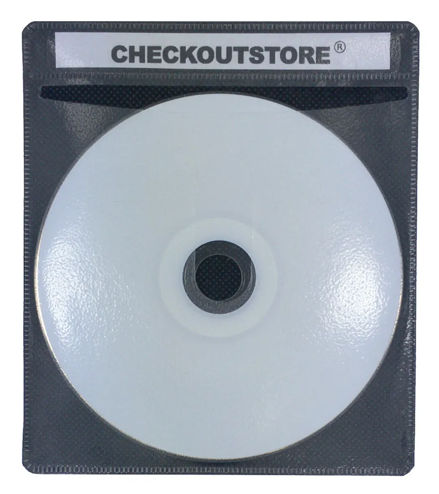 CheckOutStore Premium CD Double-sided Storage Plastic Sleeve