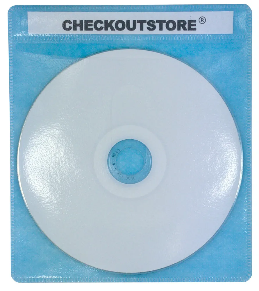 CheckOutStore Premium CD Double-sided Storage Plastic Sleeve