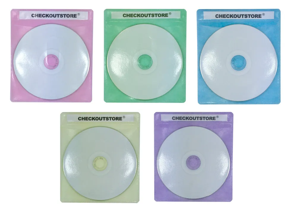 CheckOutStore Premium CD Double-sided Storage Plastic Sleeve