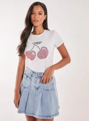Cherry Embellished T-Shirt