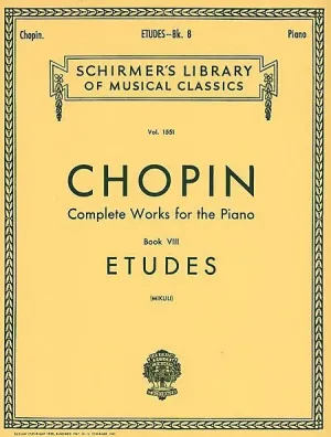 Chopin - Etudes Book VIII Complete Works for the piano
