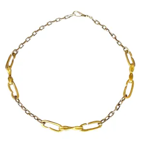 Classic Connection Combo Chain - bronze & sterling silver