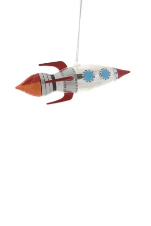 Cody Foster Rocket Ship Ornament