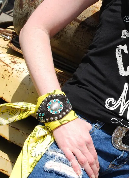Cowgirl Cowhide Bandanas