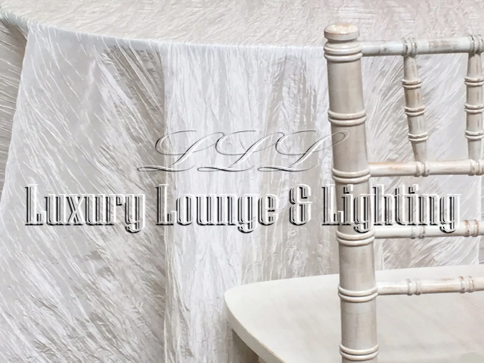 CRINKLE TAFFETA LINEN - IVORY IRIDESCENT
