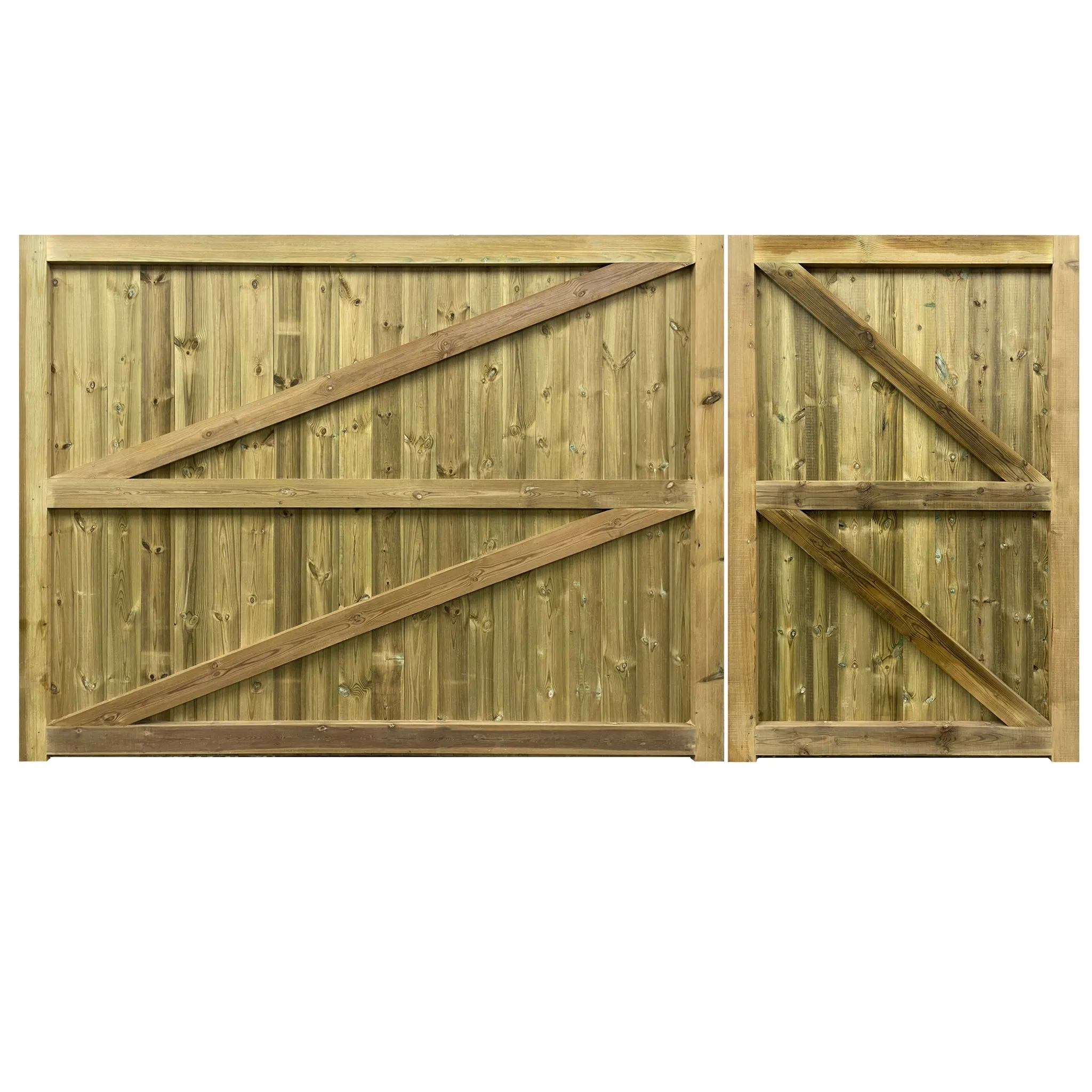 Croyde Mortise & Tenon 3/4 Split T&G Entrance Gate (Pair)
